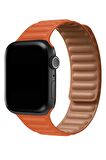 Watch 2 3 4 5 6 7 8 9 Se 42 44 45 49mm Uyumlu Broad Deri Kordon Orteg