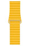 Watch 2 3 4 5 6 7 8 9 Se 42 44 45 49mm Uyumlu Klasik Deri Kordon Yellow