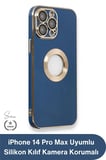 #Kılıf iPhone 14 Pro Max Uyumlu Silikon Kılıf Darbe Korumalı Kamera Lens Çerçeveli Esnek Yumuşak Dokulu Kaymaz Yüzeyli Çizilmeye Dayanıklı İnce Tasarım Koruyucu Telefon Kapak