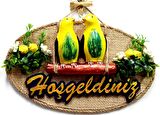 Muhabbet Kuşlu Hoşgeldiniz Kapı Süsü