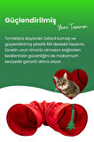 Miyav Kırmızı Uzun Kedi Tüneli 125 Cm Katlanabilir 