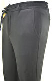 Manjogger Gofre Jogger Pantolon Siyah