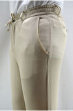 Manjogger Gofre Jogger Pantolon Bej