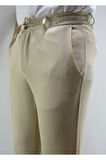 Manjogger Gofre Jogger Pantolon Bej