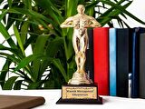 MOBGİFT Yılın En Iyi Annesi Oscar Büyük Boy Dekoratif Obje (gold