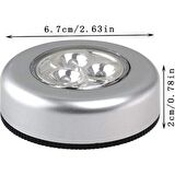 Mobgift 6ADET LED Dokunmatik Lamba, Gece Lambası Kendinden Yapışkanlı, Dolap Altı LED Gece Lambası, Pille Çalışan Gece Lambası, Kablosuz Dokunmatik Işık, Dolap, Gardırop, Yatak Odası, Mutfak, Araba Için