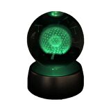 Mobgift Karahindiba Işıklı Renk Değiştiren Dekoratif Cam Küre