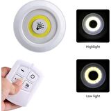 Mobgift 3’lü Spot Uzaktan Kumandalı LED Işıklı Kablosuz Pilli Lamba Beyaz