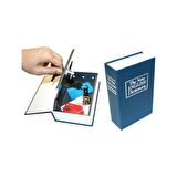 Mobgift Kitap Görünümlü Anahtarlı Gizli Kasa Kumbara (Lacivert)