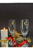 Şampanya Kadehi Yüzük Figürlü 2'Li