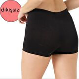 Dantel FİT Dikişsiz Şort Boxer Siyah
