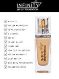 Melberry Infinity Fondöten Büyük Boy 40 ML Foundation Medium