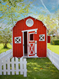 MANDU Ahşap Çiftlik Oyun Evi (Farmhouse)
