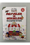 Sporcular, Dinazorlar, Meyve ve Sebzeler Boyama Kitabı (3lü Set)