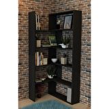 Office Dekoratif Kitaplık Siyah