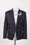 Doctor Junior Slim Fit Kruvaze Erkek Çocuk Ceket/Gömleksiz_mnvs01423