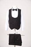 Doctor Junior Erkek Çocuk Smokin Takım Elbise Slim Fit / Gömleksiz