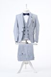 Doctor Junior Slim Fit Erkek Çocuk Zincir Detay Takım Elbise