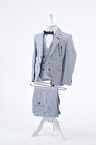 Doctor Junior Slim Fit Erkek Çocuk Zincir Detay Takım Elbise