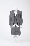 Doctor Junior Slim Fit Erkek Çocuk Zincir Detay Takım Elbise