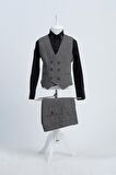 Doctor Junior Slim Fit Erkek Çocuk Zincir Detay Takım Elbise