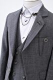 Doctor Junior Slim Fit Erkek Çocuk Zincir Detay Takım Elbise