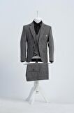 Doctor Junior Slim Fit Erkek Çocuk Zincir Detay Takım Elbise