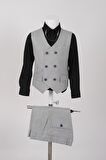 Doctor Junior Kuş Gözü Slim Fit Erkek Çocuk Takım Elbise_mnvs2285