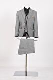 Doctor Junior Kuş Gözü Slim Fit Erkek Çocuk Takım Elbise_mnvs2285