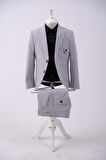 Doctor Junior Gofre Kumaş Erkek Çocuk Slim Fit Takım Elbise