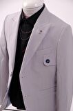 Doctor Junior Gofre Kumaş Erkek Çocuk Slim Fit Takım Elbise