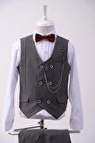 Doctor Junior Erkek Çocuk Yelek Pantolon Fit Takım Elbise 