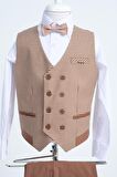 Doctor Junior Erkek Çocuk Slim Fit Takım Elbise Kaz Ayağı 2li Takım