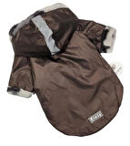 Peluşlu Mocca Küçük Irk Köpek Yağmurluğu