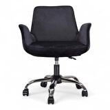 Ev Ofis Çalışma Sandalyesi | Sessiz Tekerlekli, Yüksekliği Ayarlanabilir Koltuk