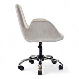 Ev Ofis Çalışma Sandalyesi | Sessiz Tekerlekli, Yüksekliği Ayarlanabilir Koltuk