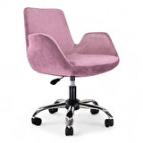 Ev Ofis Çalışma Sandalyesi | Sessiz Tekerlekli, Yüksekliği Ayarlanabilir Koltuk