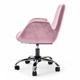 Ev Ofis Çalışma Sandalyesi | Sessiz Tekerlekli, Yüksekliği Ayarlanabilir Koltuk