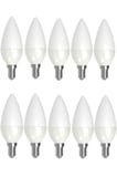 10 Adet 7w Günışığı Sarı Led Mum Avize Ampulü Buji Ampul E14 Ince Duylu Ct 4079 3200 Kelvin
