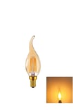 10'lu Eko Paket Amber Rengi Led Rustik Ampül E14 Ince Duy Ct-4281