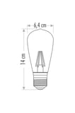 Ct 4353 - E27- 8w- 950lm- St64 Rustik Led Ampul- 3000k Gün Işığı