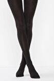 Kadın Siyah Termal Mat Külotlu Çorap