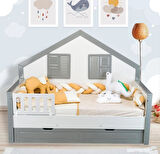 TUGU HOME&BABY ÖRGÜLÜ MONTESSORİ PAMUKLU 8 PARÇA 90x190 cm MONTESSORİ YATAK,TEK KİŞİLİK MONTESSORİ UYKU SETİ