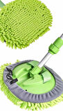 Oto Yıkama Temizleme Fırçası Mopu Mikrofiber Çok Fonksiyonlu Teleskopik
