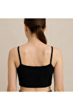 Fibula Moda Kadın İp Askılı Crop