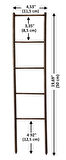 Akat Cosy Saksı İçi Dekoratif Ahşap Bitki Destek Merdiveni (50 cm)