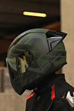 LS2 RAPID 2 THUNDER BIRDS MAT YEŞİL-SİYAH-GRİ KASK