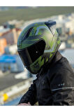 LS2 RAPID 2 THUNDER BIRDS MAT YEŞİL-SİYAH-GRİ KASK
