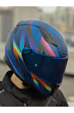 LS2 RAPID 2 OPTIK MAT MAVİ-MOR KASK