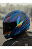 LS2 RAPID 2 OPTIK MAT MAVİ-MOR KASK